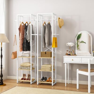 Ebern Designs 40cm Clothing Rack Beige Ebern Designs 40cm Clothing Rack Beige