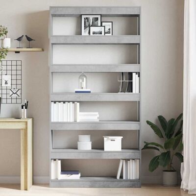 Latitude Run Book Cabinet with Shelf with Storage Engineered Wood Living Room Indoor Light Grey (6 Shelves) 198cm H x 100cm W x 30cm D Latitude Run Book Cabinet with Shelf with Storage Engineered Wood Living Room Indoor Light Grey (6 Shelves) 198cm H x 100cm W x 30cm D