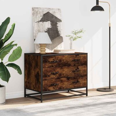 17 Stories Drawer Cabinet Smoked Oak 70X41x56 Cm Engineered Wood Smoked Oak 56cm H X 70cm W X 41cm D 17 Stories Drawer Cabinet Smoked Oak 70X41x56 Cm Engineered Wood Smoked Oak 56cm H X 70cm W X 41cm D