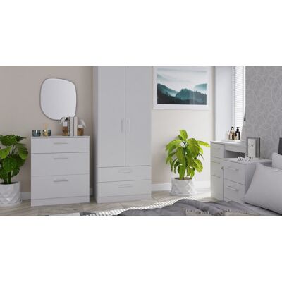 Latitude Run Beraud 2 Door 2 Drawer Mirrored Robe Grey Matt 196'' H x 74'' W x 53'' D Latitude Run Beraud 2 Door 2 Drawer Mirrored Robe Grey Matt 196'' H x 74'' W x 53'' D