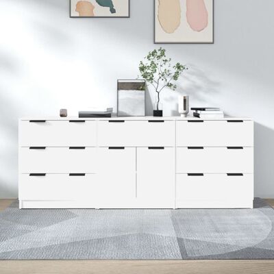 Latitude Run Huwwa 120Cm Wide 7 Drawer Server White 70cm H X 120cm W X 30cm D Latitude Run Huwwa 120Cm Wide 7 Drawer Server White 70cm H X 120cm W X 30cm D