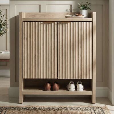 Union Rustic Nicolee 24 Pair Shoe Storage Cabinet Sand Oak 24 Union Rustic Nicolee 24 Pair Shoe Storage Cabinet Sand Oak 24