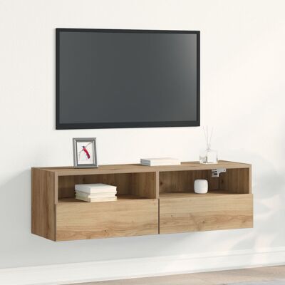 Lily Manor TV Wall Cabinet Wood Composite Medium Rustic TV Stand Artisan Oak 40" Lily Manor TV Wall Cabinet Wood Composite Medium Rustic TV Stand Artisan Oak 40"