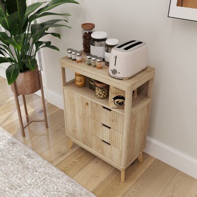 George Oliver 60cm Sideboard Brown 81cm H X 60cm W X 30cm D George Oliver 60cm Sideboard Brown 81cm H X 60cm W X 30cm D