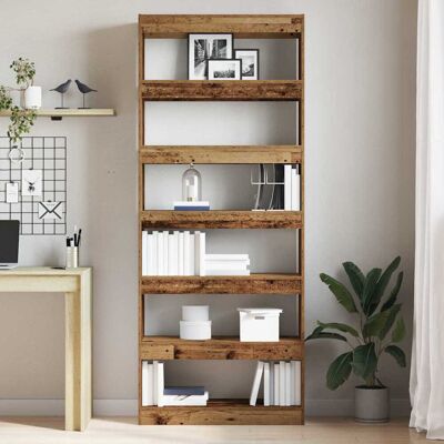 Latitude Run Book Cabinet with Shelf with Storage Engineered Wood Living Room Indoor Dark Brown (6 Shelves) 198cm H x 80cm W x 30cm D Latitude Run Book Cabinet with Shelf with Storage Engineered Wood Living Room Indoor Dark Brown (6 Shelves) 198cm H x 80cm W x 30cm D