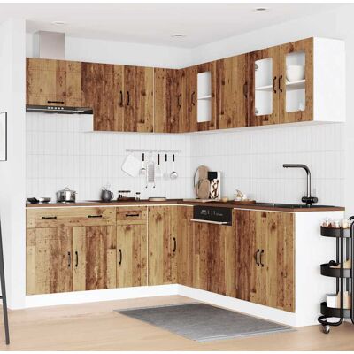 Latitude Run Kalmar Kitchen Cabinet Set Old Wood 80cm W X 81.5cm H X 46cm D Latitude Run Kalmar Kitchen Cabinet Set Old Wood 80cm W X 81.5cm H X 46cm D