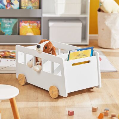 Zoomie Kids 33cm Guthbiorn Book Trolley White 33cm H X 43cm W X 68cm D Zoomie Kids 33cm Guthbiorn Book Trolley White 33cm H X 43cm W X 68cm D