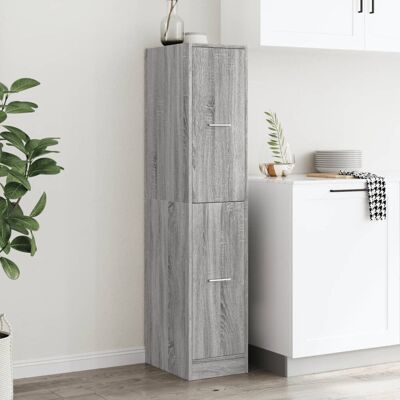 17 Stories Vidaxl apothecary cabinet made of white wood, 30 x 41 x 144.5cm Grey/Sonoma 144.5cm H X 30cm W X 41cm D 17 Stories Vidaxl apothecary cabinet made of white wood, 30 x 41 x 144.5cm Grey/Sonoma 144.5cm H X 30cm W X 41cm D