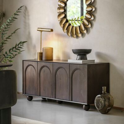 Rosalind Wheeler Arc 4 Door Sideboard 1660X450x700mm 70cm H X 166cm W X 45cm D Rosalind Wheeler Arc 4 Door Sideboard 1660X450x700mm 70cm H X 166cm W X 45cm D