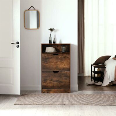 Latitude Run Mercury 12 Pair Flip Down Shoe Storage Cabinet Rustic Brown 12 Latitude Run Mercury 12 Pair Flip Down Shoe Storage Cabinet Rustic Brown 12