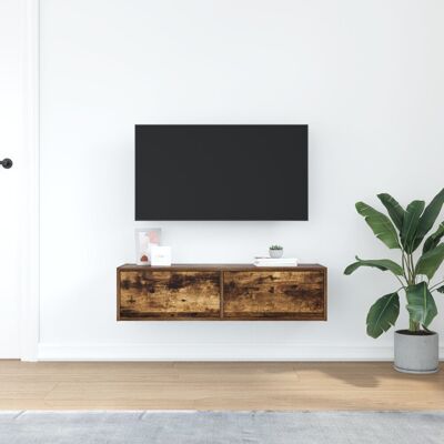 Latitude Run TV Cabinet Grey Sonoma Engineered Wood 100 X 31 X 25.5 Cm Smoked Oak 40" Latitude Run TV Cabinet Grey Sonoma Engineered Wood 100 X 31 X 25.5 Cm Smoked Oak 40"