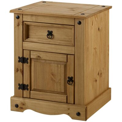 Brambly Cottage Palmea 1 Drawer Bedside Table Antique Wax 67cm H X 53cm W X 39cm D Brambly Cottage Palmea 1 Drawer Bedside Table Antique Wax 67cm H X 53cm W X 39cm D