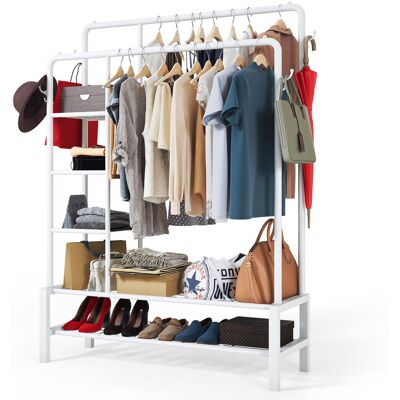 Rio Andraea 115cm Clothes Rack White Rio Andraea 115cm Clothes Rack White
