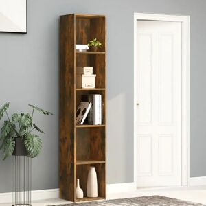 Alpen Home 5-Tier Book Cabinet Smoked Oak 80X30x189 Cm Engineered Wood brown 189.0 H x 40.0 W x 30.0 D cm