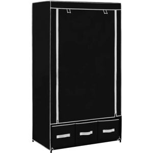 Symple Stuff 87cm Wide Portable Wardrobe black 159.0 H x 87.0 W x 49.0 D cm