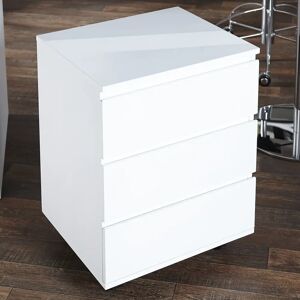 Metro Dunbar 3 Drawer Filing Cabinet white 63.0 H x 47.0 W x 40.0 D cm