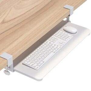 Inbox Zero 4.5Cm H x 65Cm W Desk Keyboard Tray/Drawer white 4.5 H x 65.0 W x 30.0 D cm