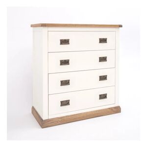House of Hampton 4 Drawer Chest Of Drawers brown/green/white 95.0 H x 90.0 W x 40.0 D cm