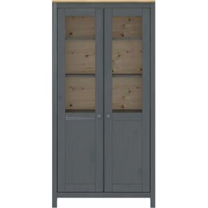 August Grove Bronaugh Highboard gray/brown 170.5 H x 85.0 W x 37.0 D cm