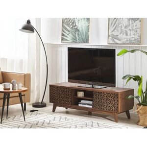 George Oliver Tv Stand Dark Wood Rockcale black/brown 45.0 H x 140.0 W x 40.0 D cm