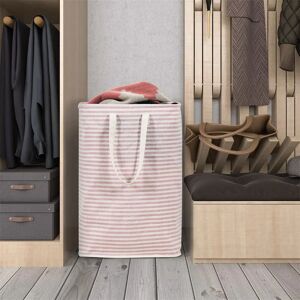 Highland Dunes 72L Freestanding Laundry Hamper pink/gray/white 60.0 H x 40.0 W x 30.0 D cm