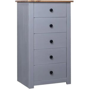 August Grove Machado 5 Drawers Chest gray 89.0 H x 46.0 W x 40.0 D cm