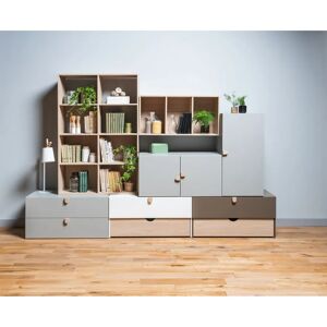 Ebern Designs Dristan Bookcase 142.0 H x 94.0 W x 35.0 D cm