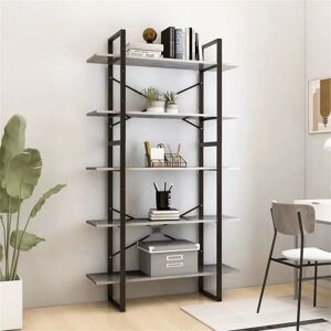 17 Stories 5-Tier Ladder Book Cabinet 105.0 H x 100.0 W x 30.0 D cm