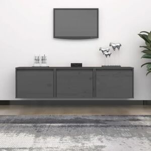 Ebern Designs Galarraga Solid Wood TV Stand gray