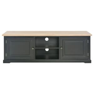 Brambly Cottage Hobert TV Cabinet Black 120x30x40 cm Wood black/brown/white 40.0 H cm