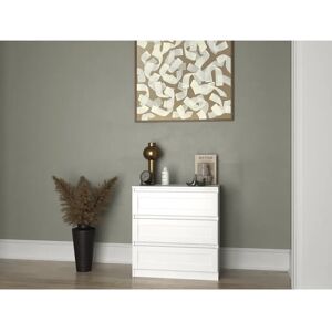 Marlow Home Co. Tonya 3 Drawer 70Cm W Chest Of Drawers white 74.7 H x 70.1 W x 40.0 D cm