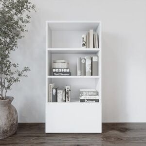 Ebern Designs 122 H x 60 W Bookcase white 122.0 H x 60.0 W x 27.0 D cm