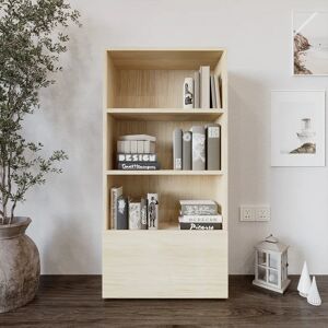 Ebern Designs 122 H x 60 W Bookcase brown 122.0 H x 60.0 W x 27.0 D cm