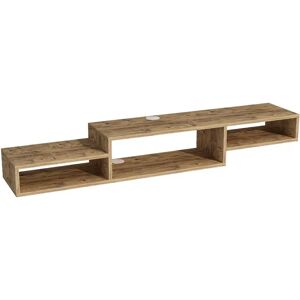 Latitude Run Floating TV Stand With Shelves Linesha blue