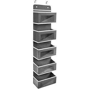 17 Stories Lafondra Fabric Overdoor Organiser gray