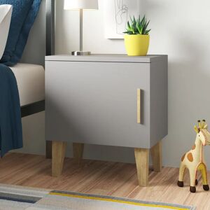 Zipcode Design Dekalb Bedside Table brown/gray 56.0 H x 50.0 W x 34.0 D cm