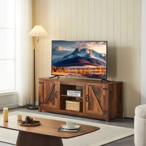 Alpen Home Industrial TV Cabinet With Storage Wood TV Stand Unit Cabinet For Tvs Up To 60