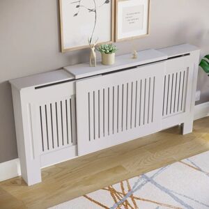 Marlow Home Co. Amartya Panel Adjustable Radiator Cover Home Entryway Hallway Furniture 82.0 H x 204.0 W x 20.5 D cm