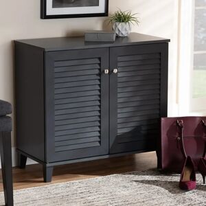 Blue Elephant 12 Pair Shoe Storage Cabinet gray 69.85 H x 75.26 W x 37.34 D cm