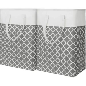 Ophelia & Co. Clarette Laundry Basket gray 24.0 H x 41.0 W x 32.0 D cm