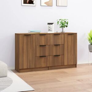 Latitude Run Hy 120Cm Wide 6 Drawer Server brown 70.0 H x 120.0 W x 30.0 D cm