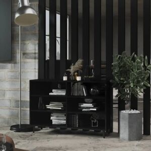 17 Stories Giesser Bookcase black 70.0 H x 115.0 W x 35.1 D cm