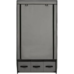 Symple Stuff 87cm Wide Portable Wardrobe gray 159.0 H x 87.0 W x 49.0 D cm