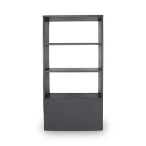 Ebern Designs 122 H x 60 W Bookcase gray 122.0 H x 60.0 W x 27.0 D cm