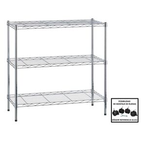 Symple Stuff Helmut Bathroom 3 Shelf Shelving Unit black 88.0 H x 90.0 W x 35.0 D cm