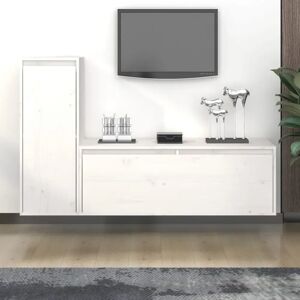 Ebern Designs Garn Solid Wood Entertainment Unit white