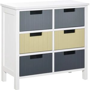 House of Hampton Cedarpoint 6 Drawer 60Cm W Chest Of Drawers brown 58.0 H x 60.0 W x 28.0 D cm