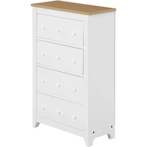 Brambly Cottage CD / DVD / Drawer Media Cabinet white 84.0 H x 54.5 W x 25.0 D cm