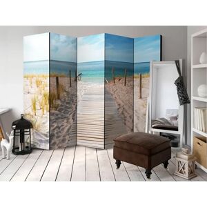 House of Hampton Humphrey Holiday at the Seaside Room Divider gray 172.0 H x 225.0 W x 3.0 D cm