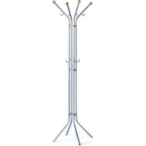 Rebrilliant V-Part Standing Coat Rack With 12 Hooks 175 cm gray 175.0 H x 58.0 W x 58.0 D cm